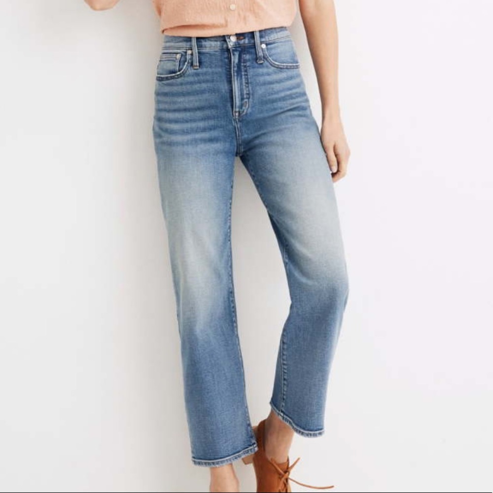 Madwell Slim Wide Leg Crop Jeans